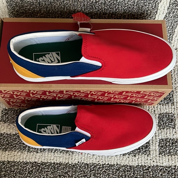 Vans Classic Slip-On Vans Yacht Club Red/Blue MENS - Picture 3 of 16